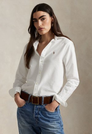 Polo Ralph Lauren THE ICONIC CLASSIC FIT OXFORD SHIRT - Gombos blúz - white