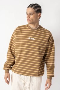 Kaotiko UNISEX STRIPES KAO - Sudadera - brown