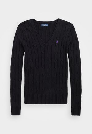 KIMBERLY LONG SLEEVE - Stickad tröja - black