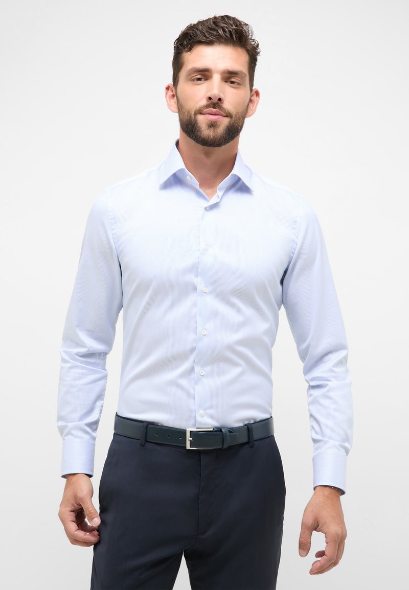 Eterna TWILL-HEMD - SLIM FIT - Chemise classique - hellblau