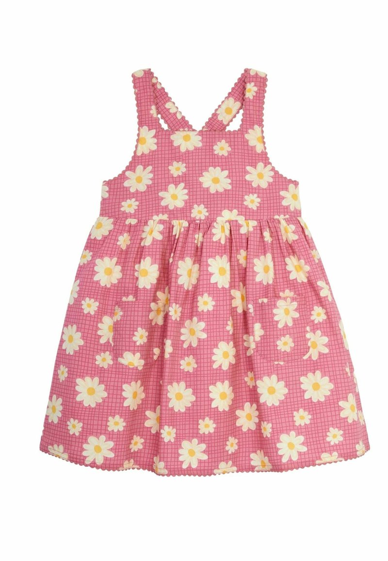 JoJo Maman Bébé SEASIDE SCENE CROSS BACK - REGULAR FIT - Nappali ruha - coral pink daisy