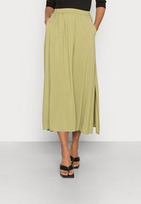 Vero Moda VMSIMPLY EASY SKIRT - Saia comprida - sage solid