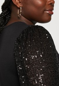 Vero Moda Curve VMCHARLOTTE SEQUINS - Sweatshirt - black