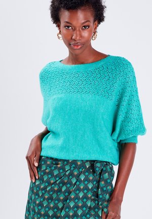 MIT 3/4-ÄRMELN - Pullover - vert menthe