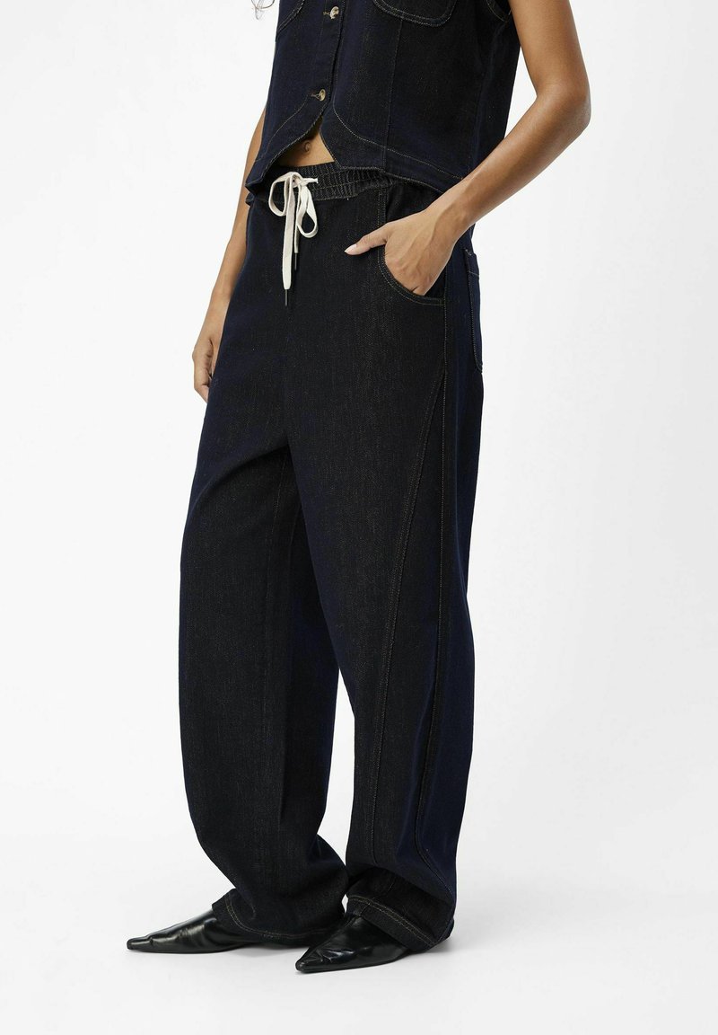 Object Široke kavbojke - dark blue denim