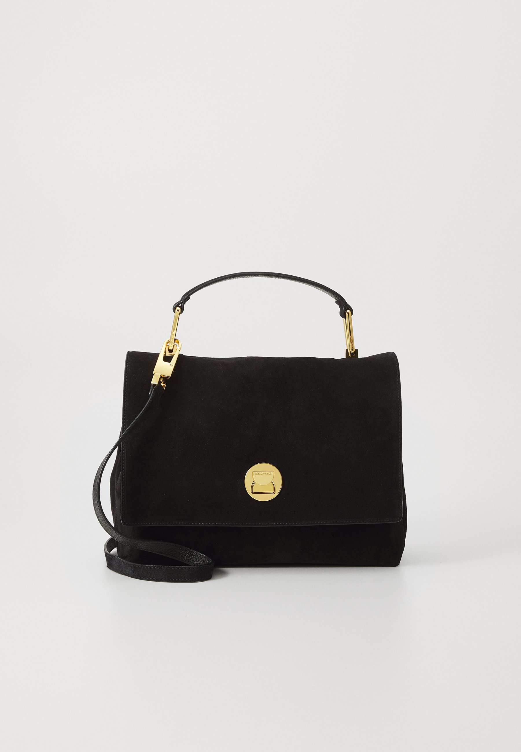 Coccinelle Liya Wildleder Handtasche Schwarz - Elegante Ledertasche Für Den Alltag