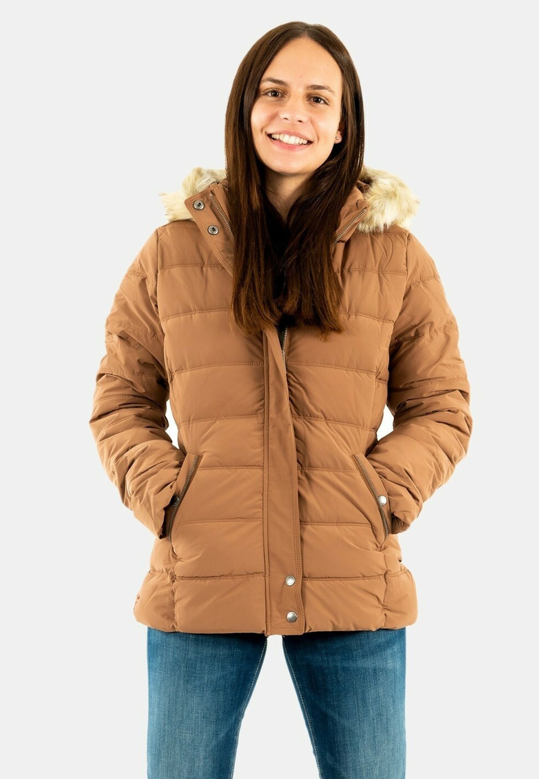Veste Kaporal Femme Taille M - Noire En Microfibre - Capuche Et Ceinture - Occasion Très Bon état