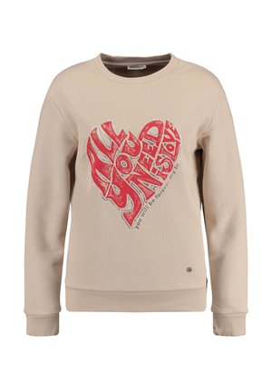 Key Largo NEED ROUND - Športni pulover - stone