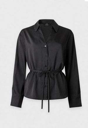 JDY, JDYARIA V NECK SHIRT - Chemisier - black