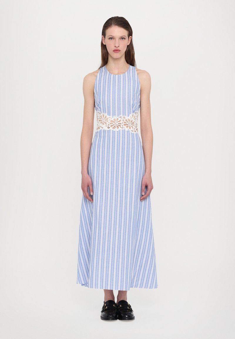 sandro ROBE - Dienas kleita - bleu/blanc