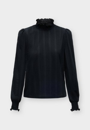 VILA, VILYRI SMOCK - Blouse - black beauty