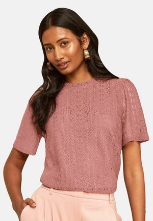 Love & Roses, REGULAR FIT - ALL OVER LACE TOP - Blouse - blush pink