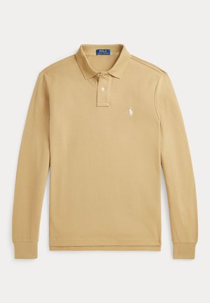CUSTOM SLIM FIT MESH POLO SHIRT - Polo majica - cafe