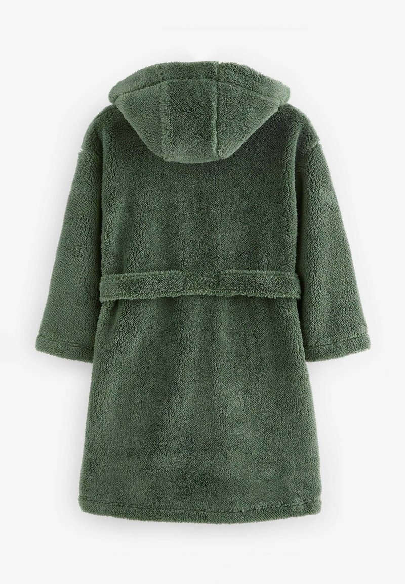 sage green fluffy dressing gown Piglet In Bed Women's Cotton Robe - Green - Size S/M main image 1
