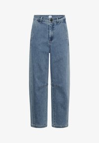 Unselected, clear blue denim