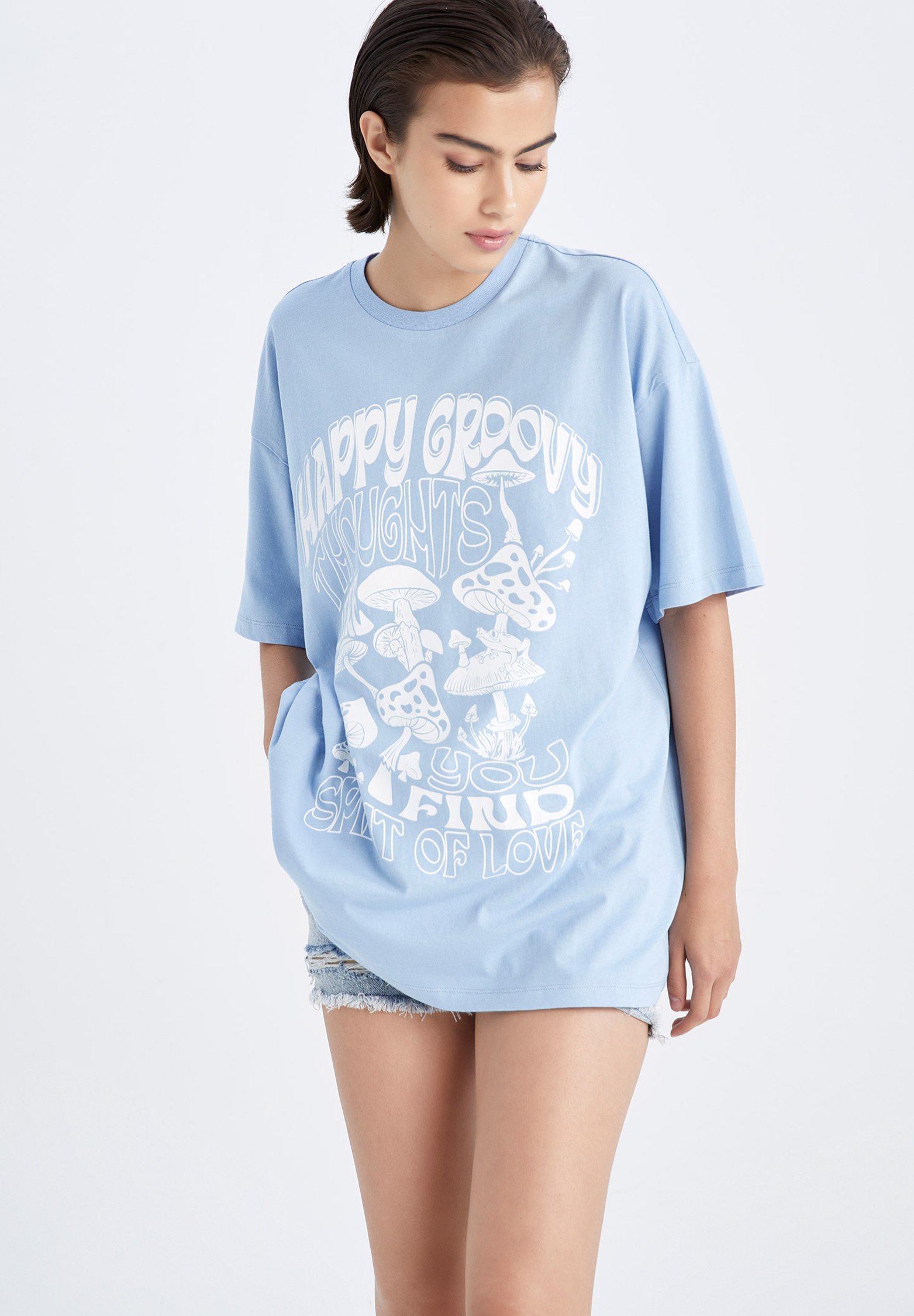 DeFacto Herren Tunika-Shirt Langarm – Atmungsaktiv, Bequem, Für Freizeit & Sport