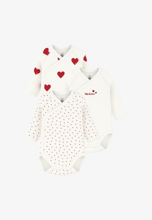 Petit Bateau NAISS 3 PACK - Body - white