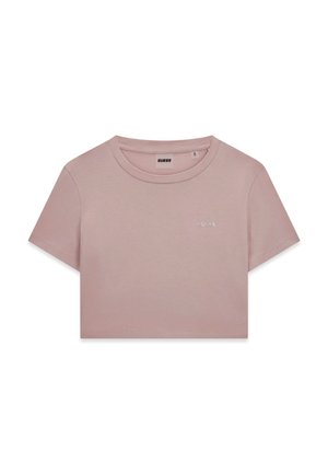 Guess, CROPPED BOXY T-SHIRT - T-shirt basique - puderrosa
