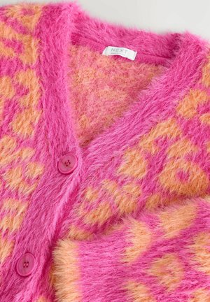 Next REGULAR FIT - BOXY  - Kardiganas - pink and orange leopard