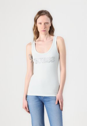 EMBELLISHED LOGO TANK - Top - misty teal