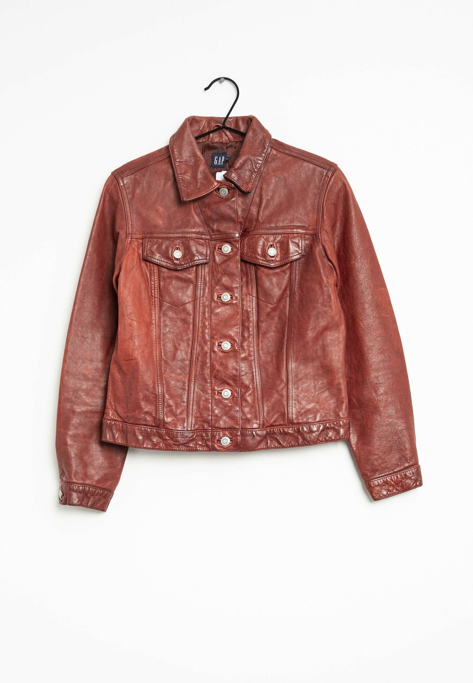 GAP Faux leather jacket red (Pre-owned)