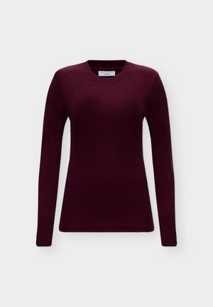 Marc O'Polo DENIM, CREWNECK SLIM FIT - T-shirt à manches longues - mahagony jam