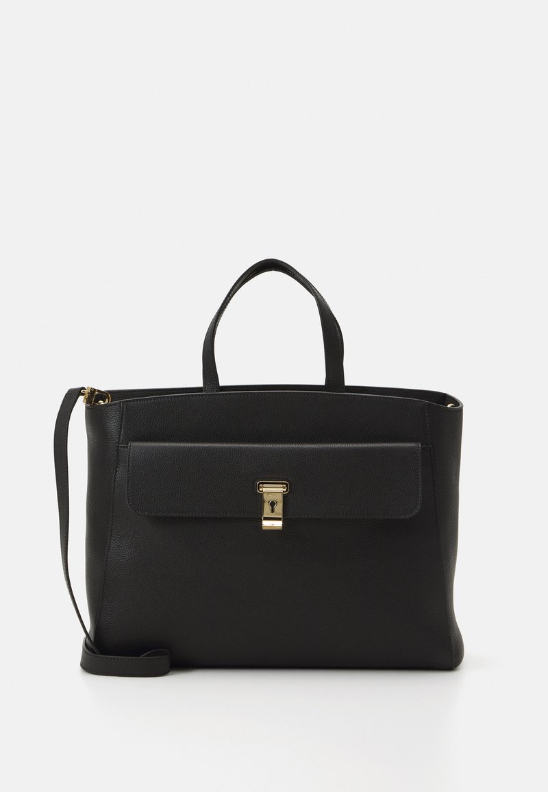 Bally LYDIA TOTES - Handbag - black/yelgold