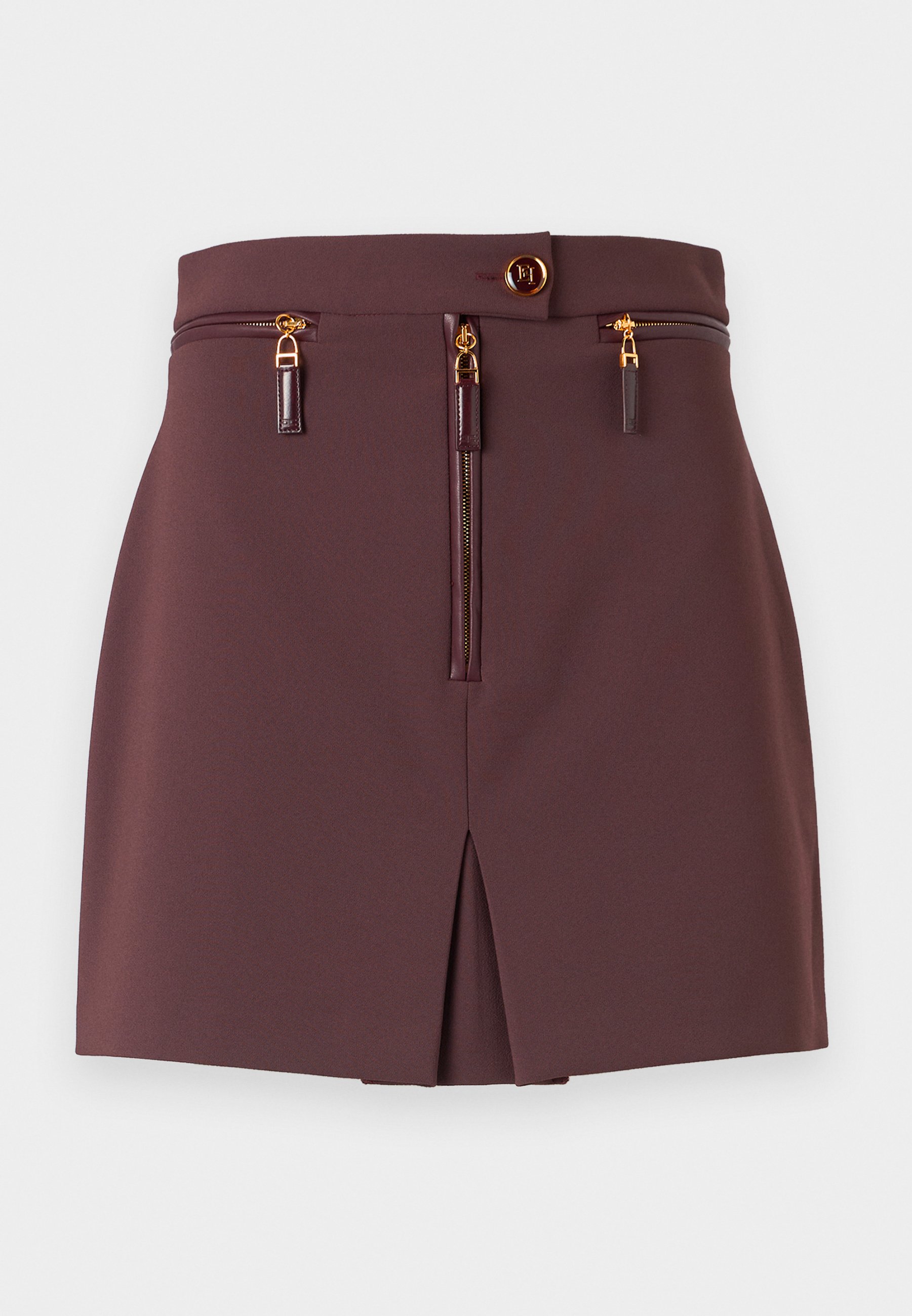 Elisabetta Franchi SKIRT - Mini skirt - merlot/bordeaux - Zalando