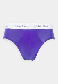 Calvin Klein Underwear HIP BRIEF 3 PACK COTTON STRETCH - Slip - dark grey/white/blue