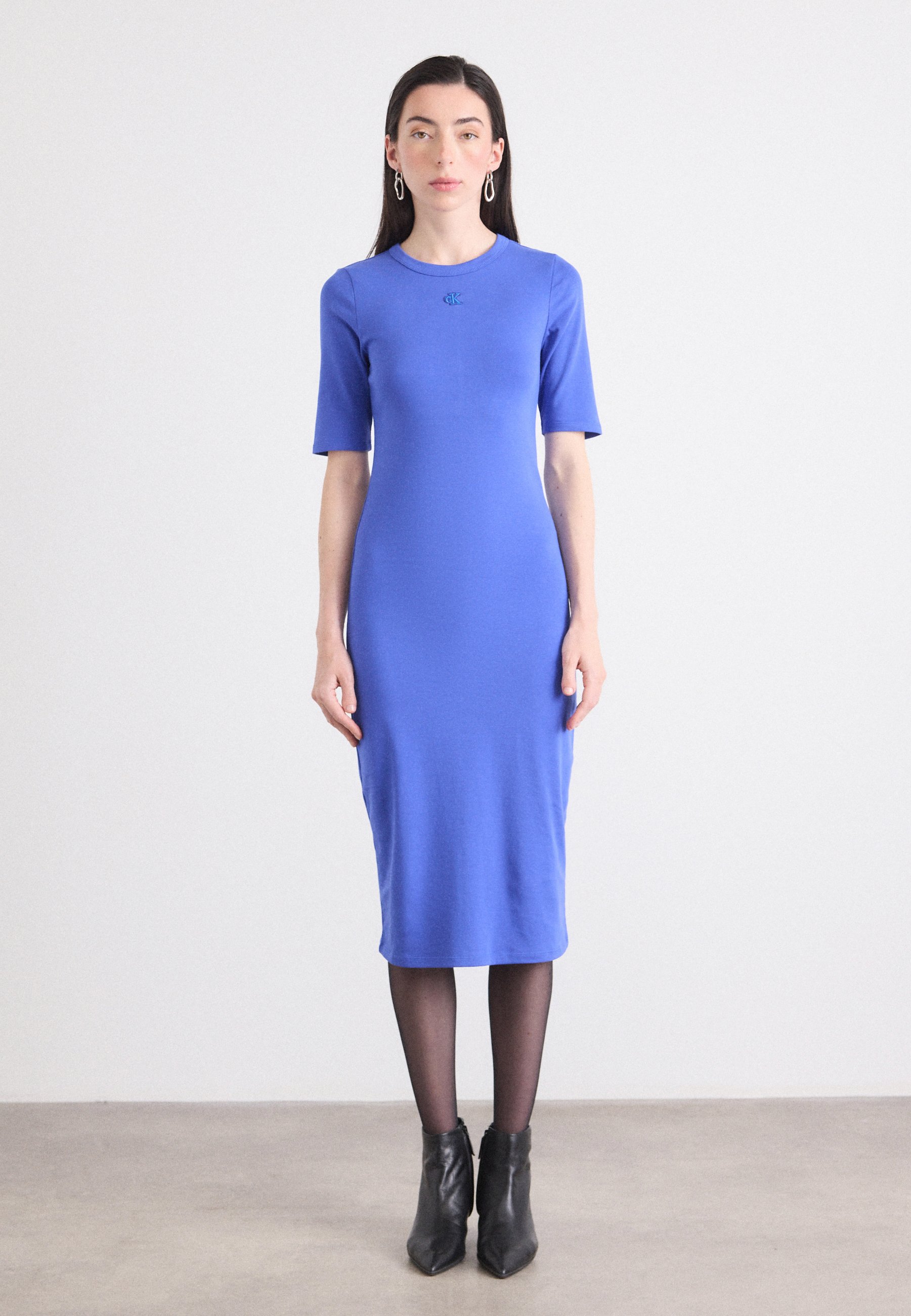 forget me not midi dress Forget Me Not Floral Pockets Zippered Long Dress