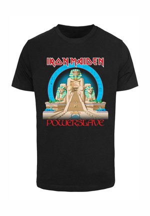 Merchcode, POWERSLAVE - WORLD SLAVERY TOUR EGPYT  - Tricou cu imprimeu - black