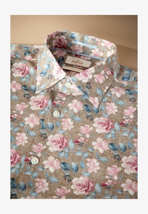 Next SIGNATURE FLORAL PRINT LONG SLEEVE - Skjorta - neutral brown/pink