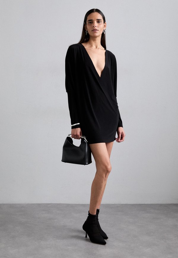 DOLMAN WRAP MINI DRESS - Jersey dress3