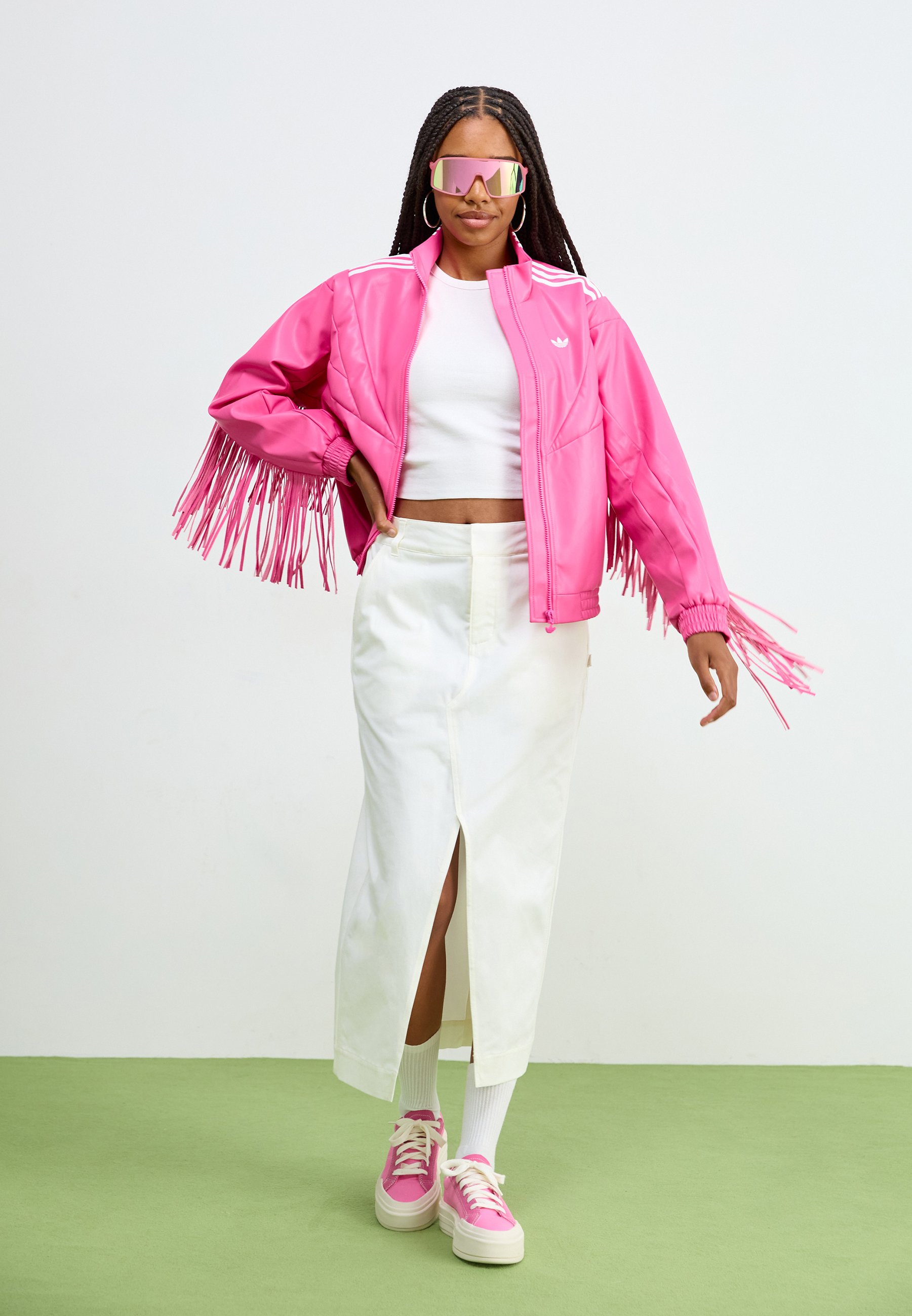 adidas Originals JACKET - Jachetă din imitație de piele - pulse