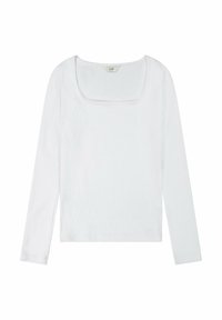 Lee SQUARE NECK SLIM FIT - Langarmshirt - bright white