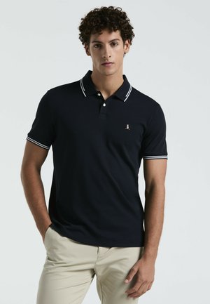 INTERLOCK TIPPED SHORT SLEEVE - Poloshirt - dark sapphire