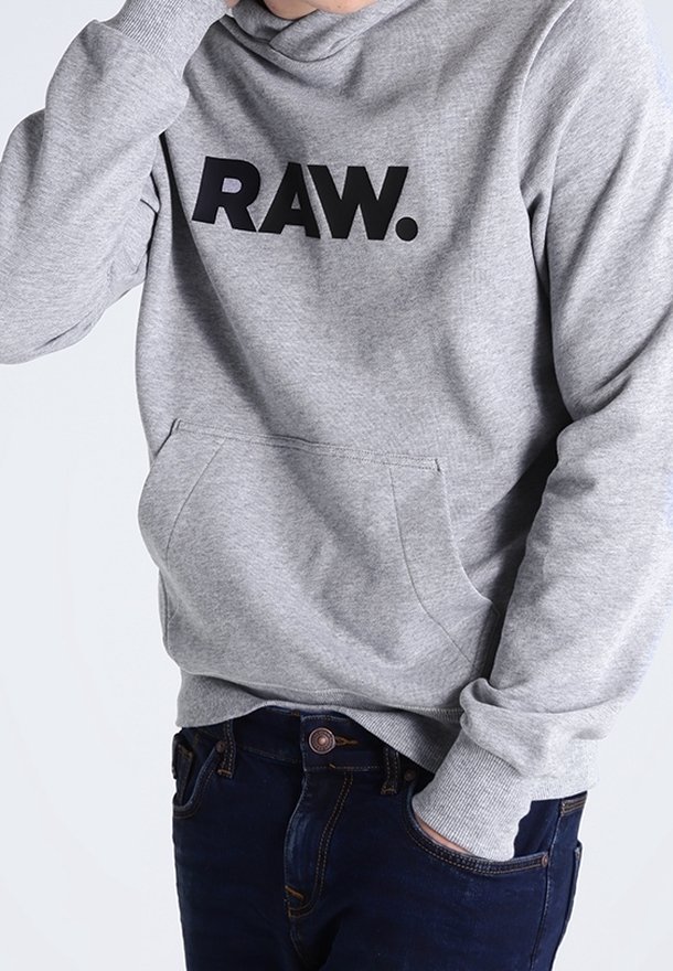 G-STAR Felpa con cappuccio - mottled grey