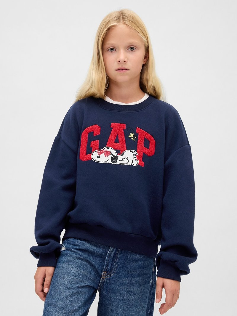 GAP KIDS VINTAGESOFT SNOOPY LOGO SWEATSHIRT - Φούτερ - navy uniform