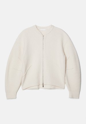 Helmut Lang APEX FULL ZIP - Strickjacke - ivory