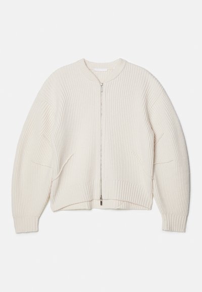 Helmut Lang APEX FULL ZIP - Chaqueta de punto - ivory