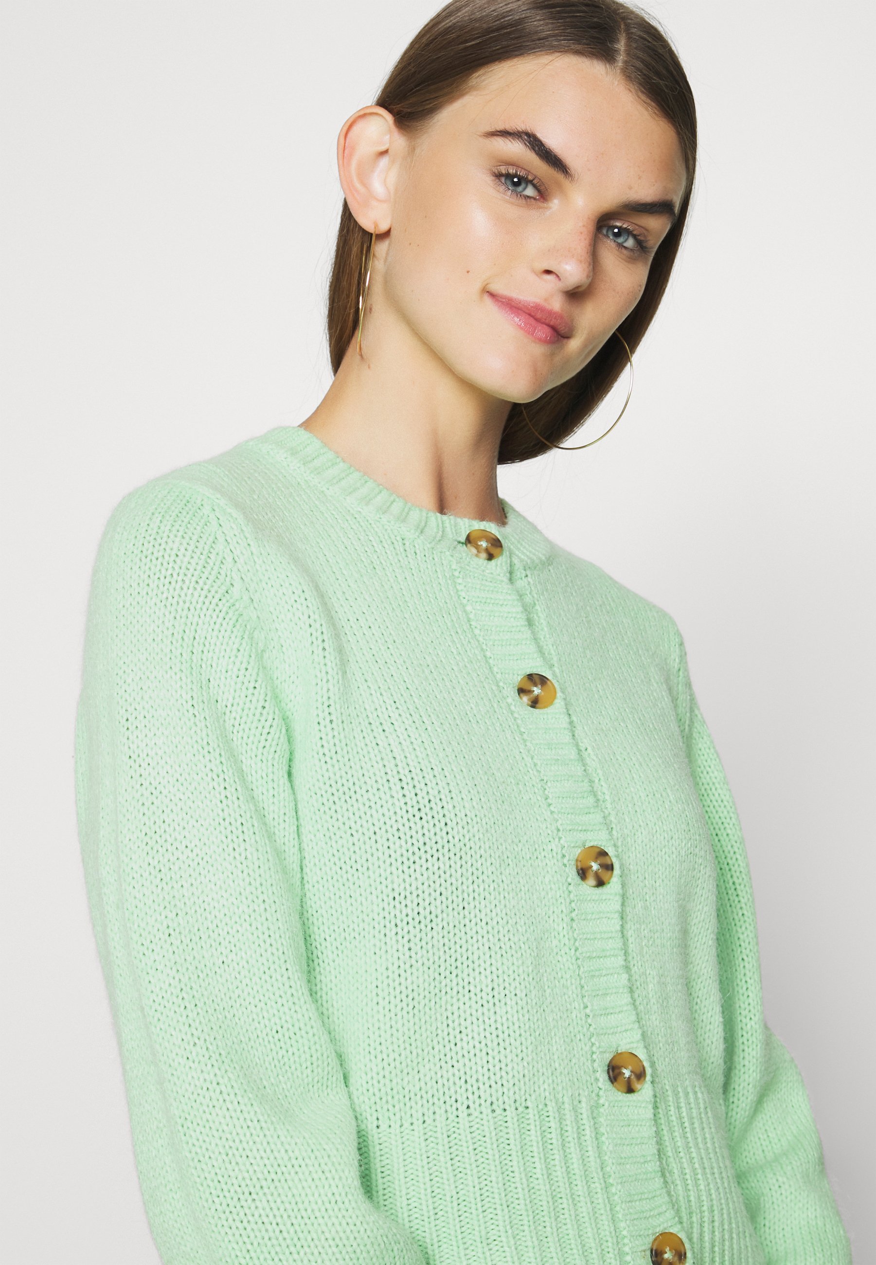 monki green cardigan