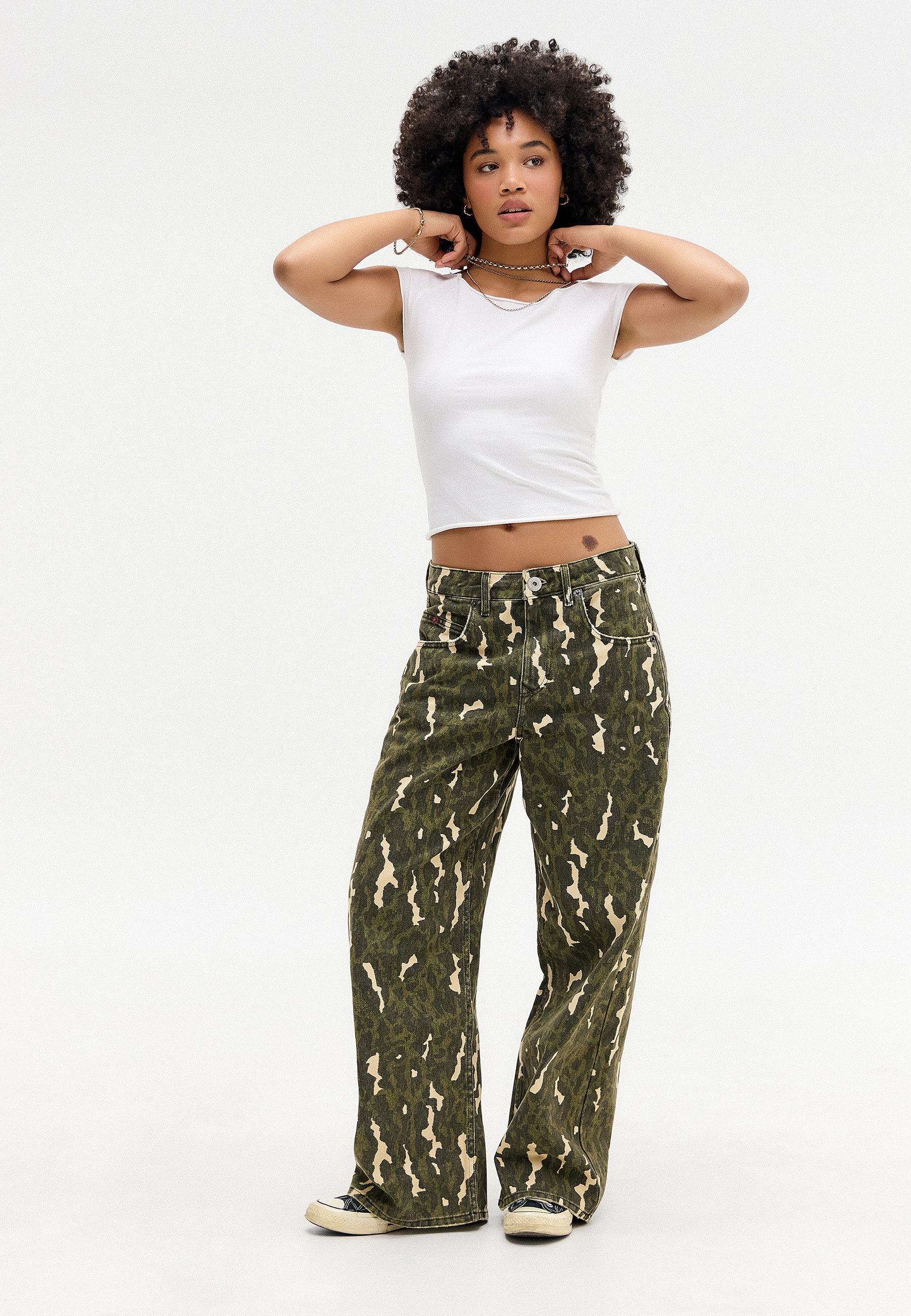 BDG Urban Outfitters JAYA ANIMAL CAMO - Relaxed fit jeans - khaki