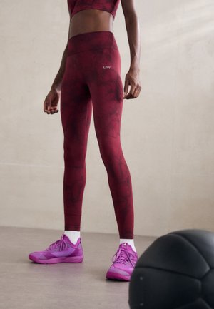 DEFINE SEAMLESS TIE DYE - Leggings - red