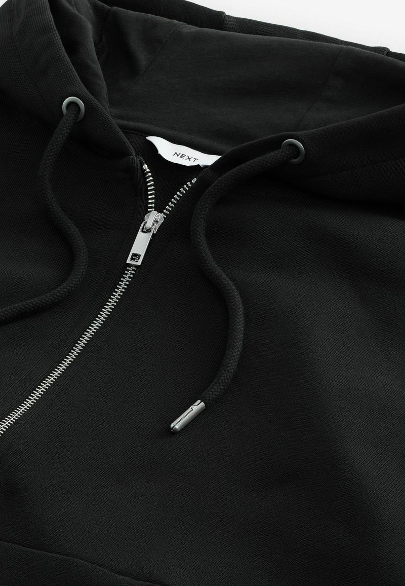 Sweat à capuche zippé texturé gris glacé Next | La Redoute