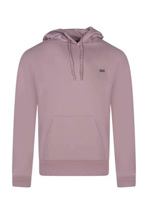 Lyse lilla Vans hættetrøje med front kengurulomme, snøre i hætten og lille Vans-logo på brystet.