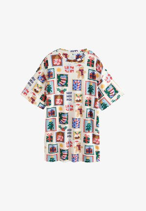 Next, MATCHING FAMILY CHRISTMAS COSY NIGHTIE - Nachthemd - ecru stamps