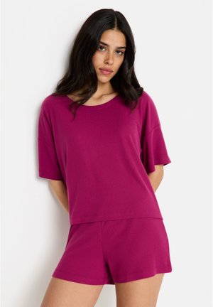 LSCN BY LASCANA SHORTY - Pyjama - berry