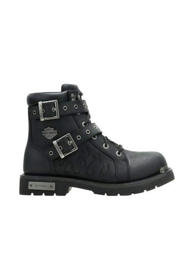 Harley Davidson Cyndie - Stivali Donna In Pelle Nera Con Tacco Basso - 5