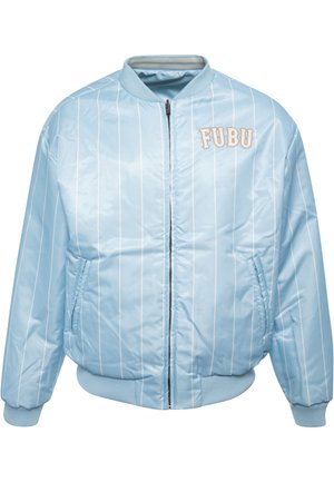 FUBU VARSITY REVERSIBLE - Bomberjacka - lightblue creme sand