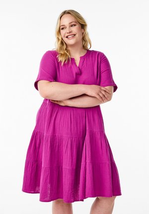 Zizzi Day dress - vivid viola